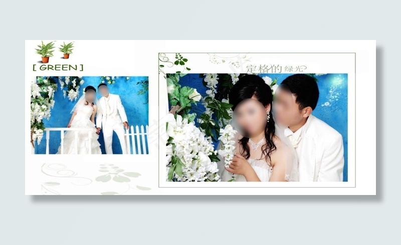 婚纱模板图片psd模版下载