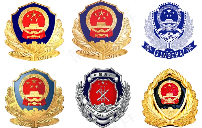 徽章标志标识psd模版下载
