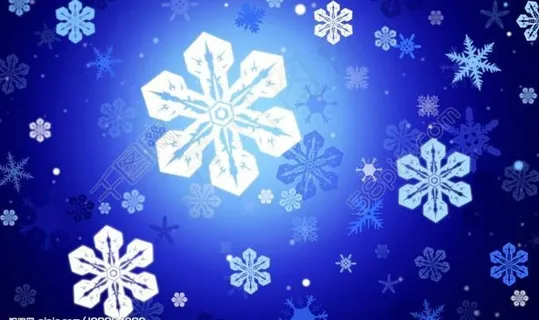 雪花背景图片