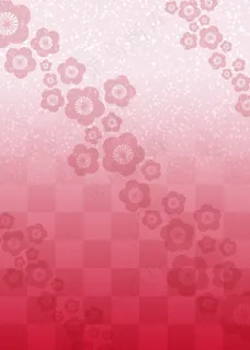 玫红棋盘格碎花背景图