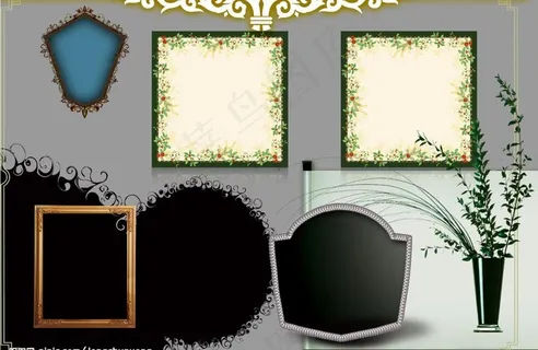 婚纱设计相框图片