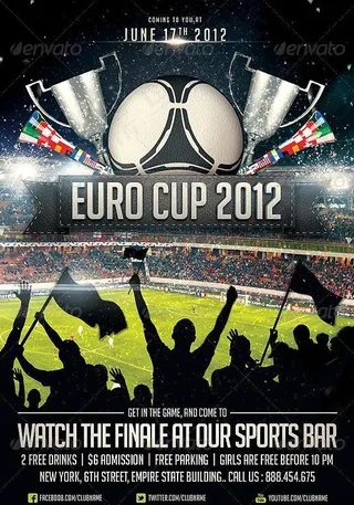 2012 欧洲杯 足球赛海报图片