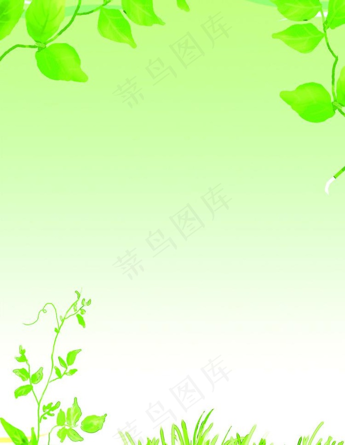 绿色展板背景图片psd模版下载