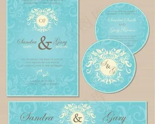 婚礼邀请卡图片