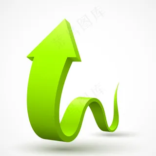 绿色箭头矢量素材图片