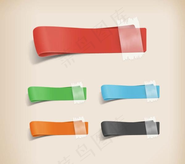 精美标签纸—psd分层素材