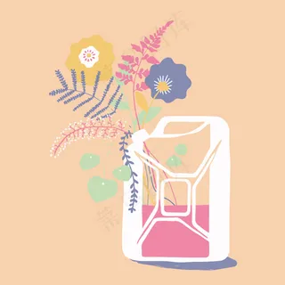 印花矢量图 植物 卡通植物 花朵 ...