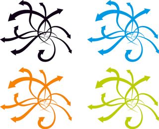 潮流动感箭头元素