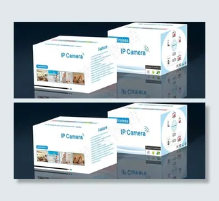 监控摄像机彩盒展开图