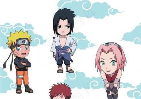 火影 鸣人 佐助 小樱 我爱罗图片