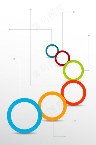 矢量立体几何圆形信息框商务背景