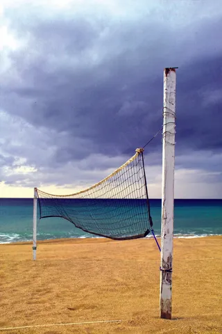 海滩排球网图片