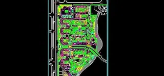 居住小区绿化设计总平面图