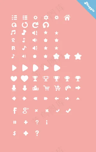 消除游戏常用icon符号