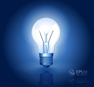 电灯泡矢量摘要