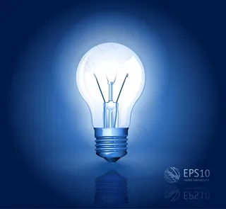 电灯泡矢量摘要