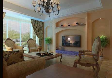 欧式地中海室内效果图图片