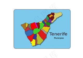 特内里费克莱姆municipios...