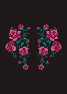 欧美流行服饰花卉