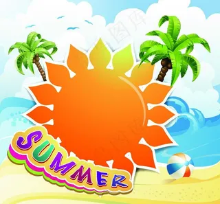 夏日旅游素材图片