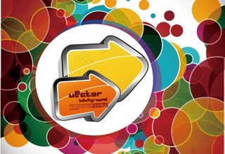 动感箭头圈圈商务科技背景图片