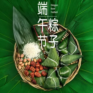 端午节粽子清新促销主图直通车