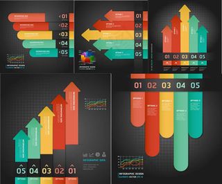 数字信息标签平行排列