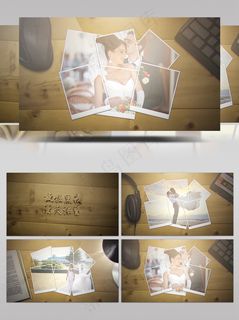 书桌拼接图案展示爱情