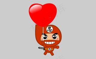 忍者卡通flash矢量素材