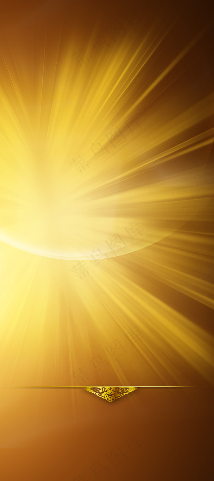 金色发射展架背景