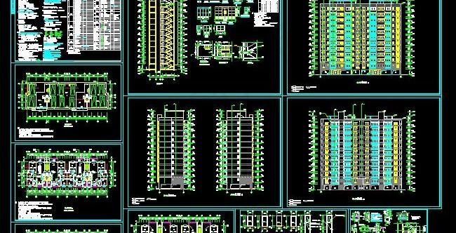 十层住宅楼建筑施工图