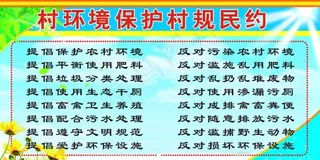 环境保护村规民约