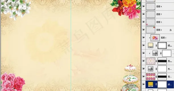 传统风格请柬内页底图图片 传统风格请柬内页底图图片