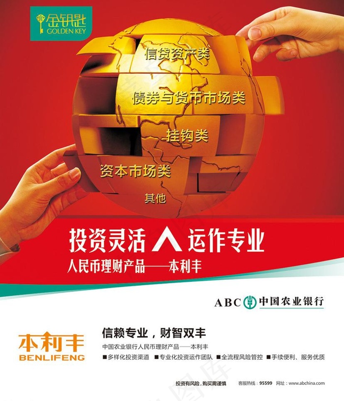 中国农业银行理财产品图片(5512X6811(DPI:100))psd模版下载