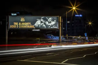 国外街区nike广告牌图片