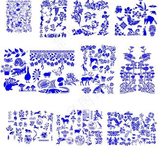 高清晰青花瓷图案