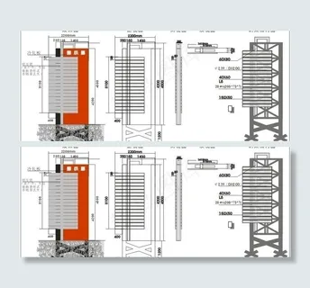 立式路牌结构图图片