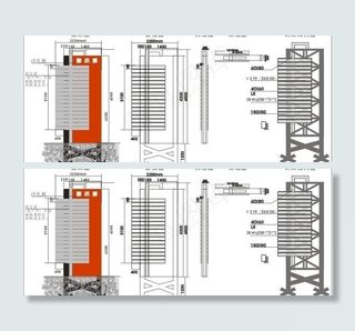 立式路牌结构图图片