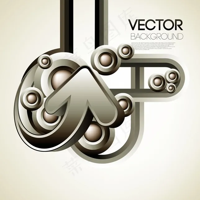 三维设计创意箭头矢量素材eps,ai矢量模版下载