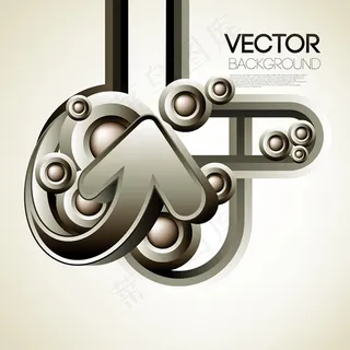 三维设计创意箭头矢量素材