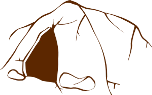 洞穴的入口的剪辑艺术