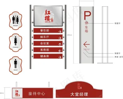 园林景点导视牌设计