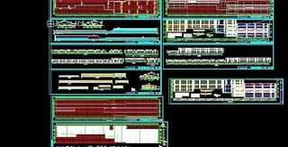 单层硬线生产车间钢结构排架详图