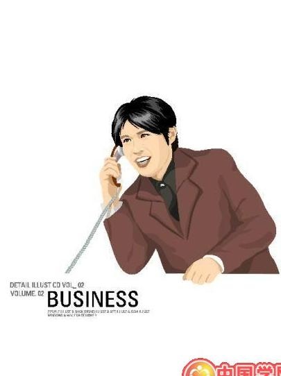办公人物矢量图ai矢量模版下载