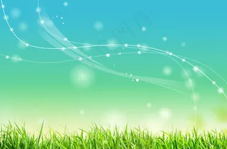 唯美春天梦幻线条背景PSD素