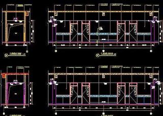 三层B超侯诊立面图-门诊、急诊楼装...