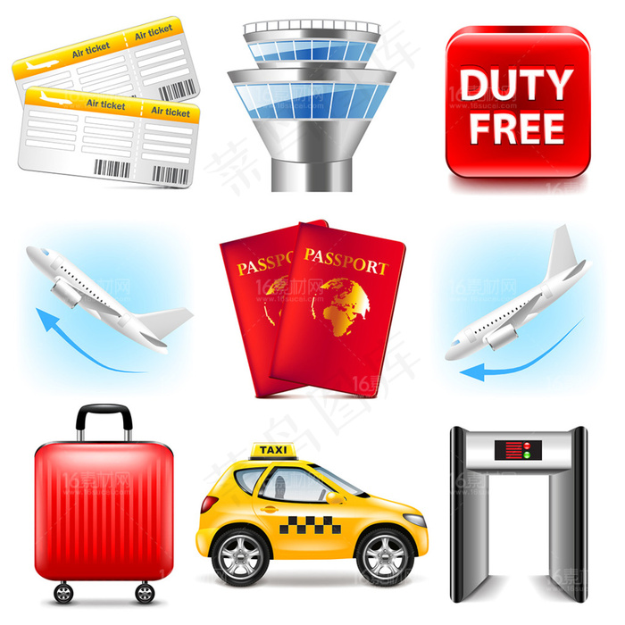 精美生活百科图标设计矢量素材