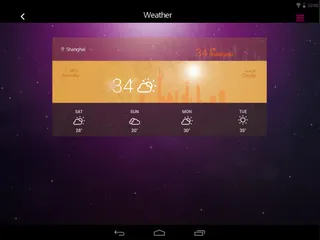 安卓平板天气界面设计
