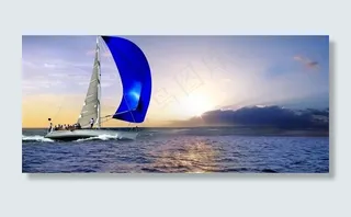 碧海扬帆海洋风光图片
