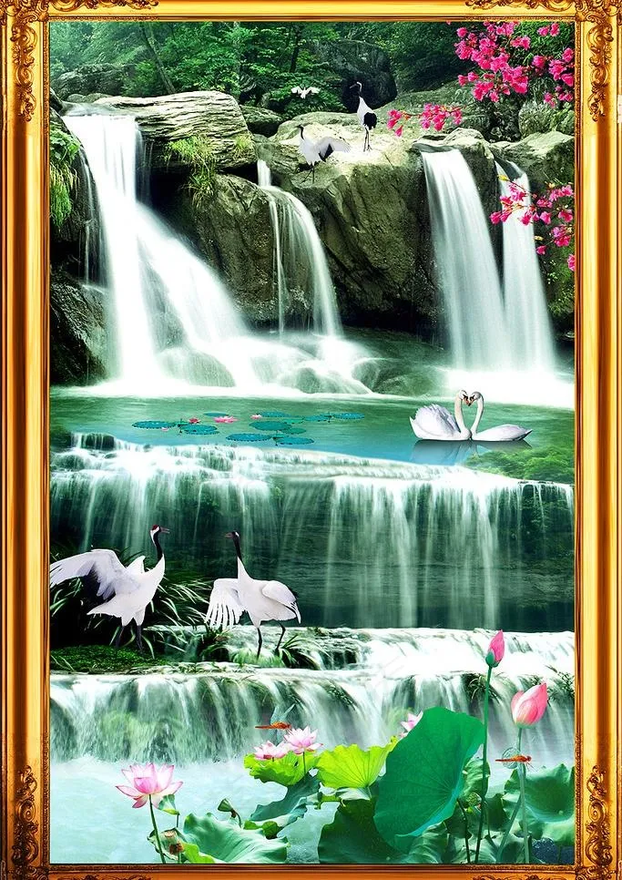 山水风景画图片(2953X4429(DPI:300))psd模版下载